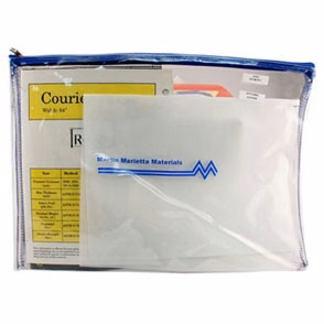 Clear Vinyl Deluxe Zippered Portfolio