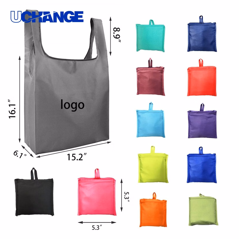 Folded Grocery Shopping Tote Bag