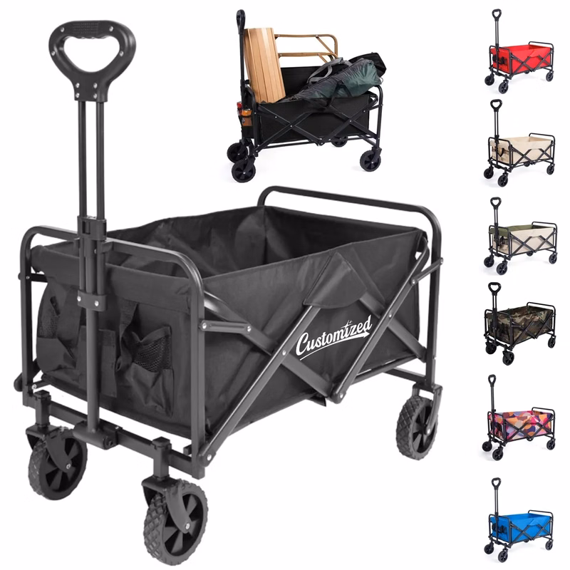 Collapsible Folding Utility Wagon Cart Heavy Duty