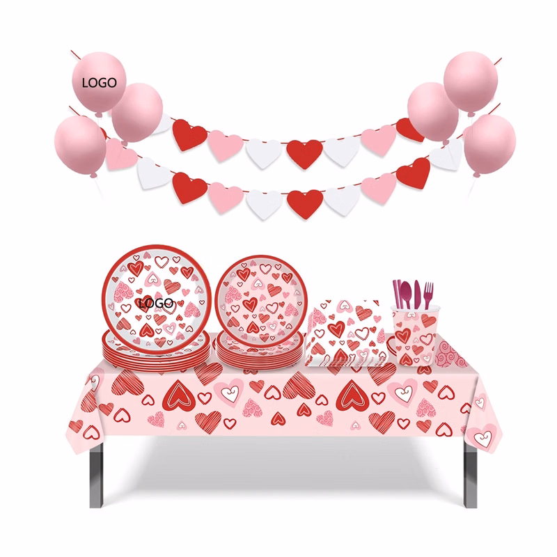 Valentine's Day Love Suit Tableware
