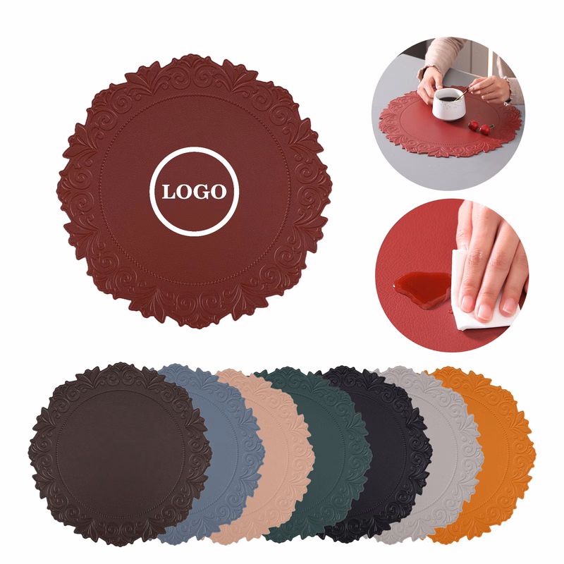 Heat Resistant Non-Slip Leather Placemat