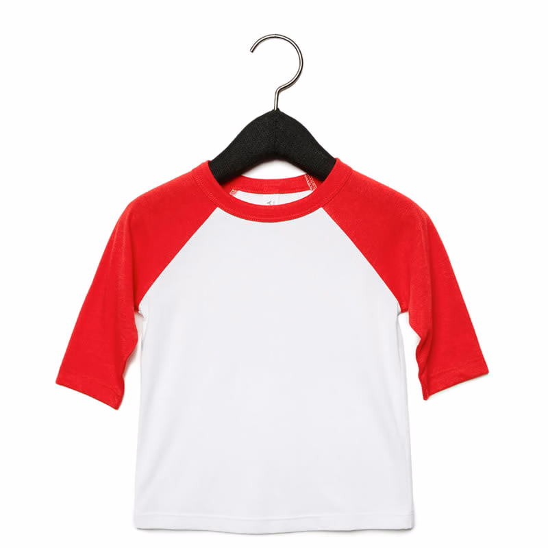 Bella + Canvas Toddler 3/4-Sleeve Baseball T-Shirt
