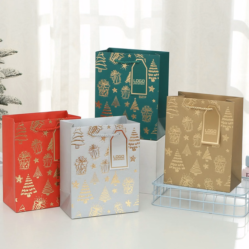 Christmas Gift Bag - Gold Foil Stamping Craft For Gifting