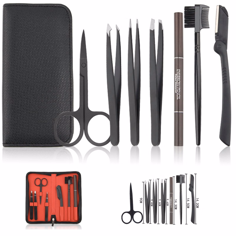 7 in1 Multipurpose Eyebrow Tweezers Kit