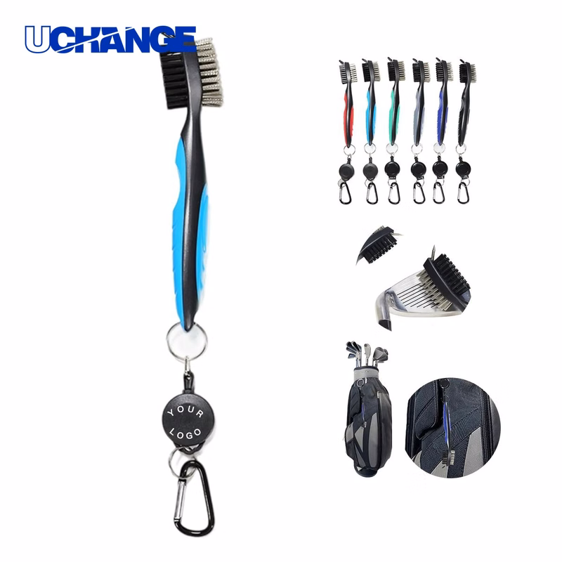 Golf Groove Cleaning Brush with Carabiner