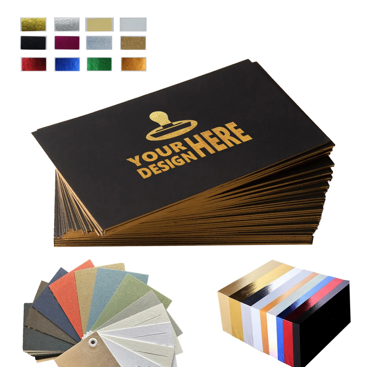 Foil Stamped Premium Paper Business Cards 1