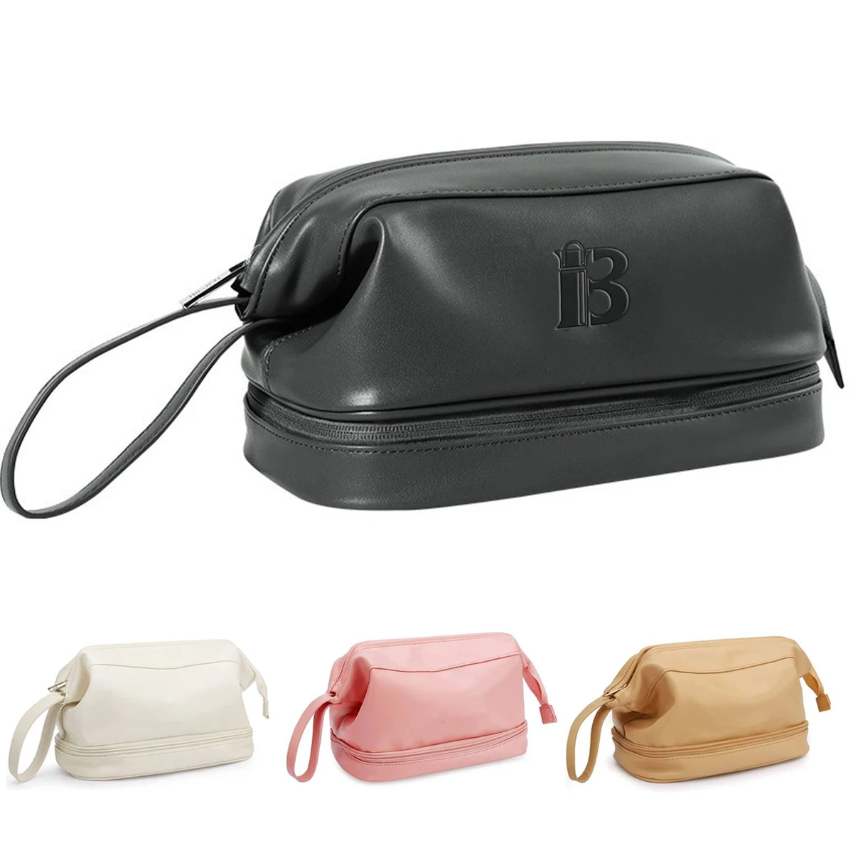 PU Leather Zipper Makeup Bag 1