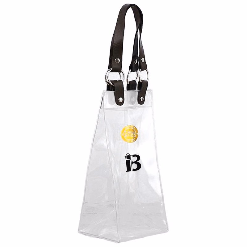 Clear PVC Wine Gift Bag w/ Handle
