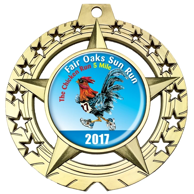 Express Vibraprint™ Star Bright Insert Medallion (3-3/4") 1