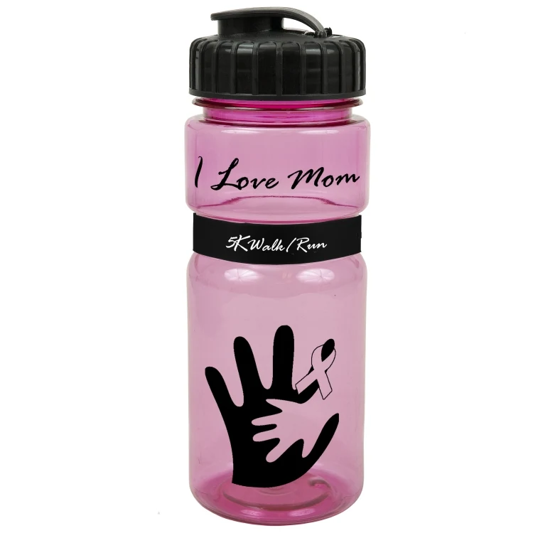 20 Oz. Sportster Bottle w/Silicone Gripper Band (Flip Top Lid) 1