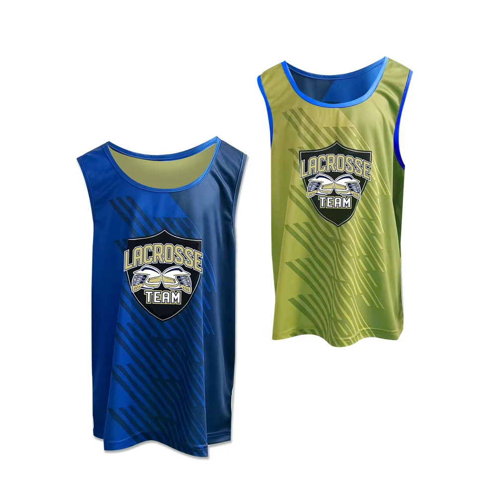 Men's Pinhole Mesh Lacrosse Reversible Pinnie Jersey 1