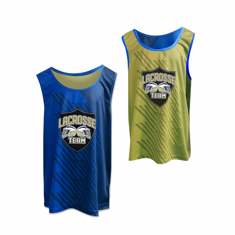 Men's Pinhole Mesh Lacrosse Reversible Pinnie Jersey