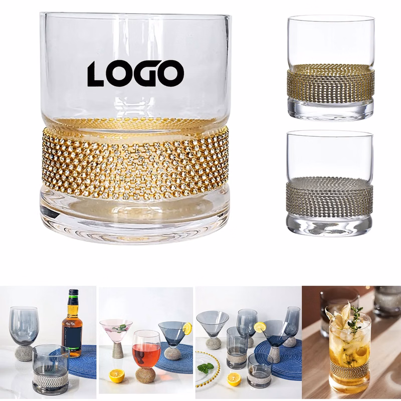 Bling Rhinestone Wine Glasses Cup