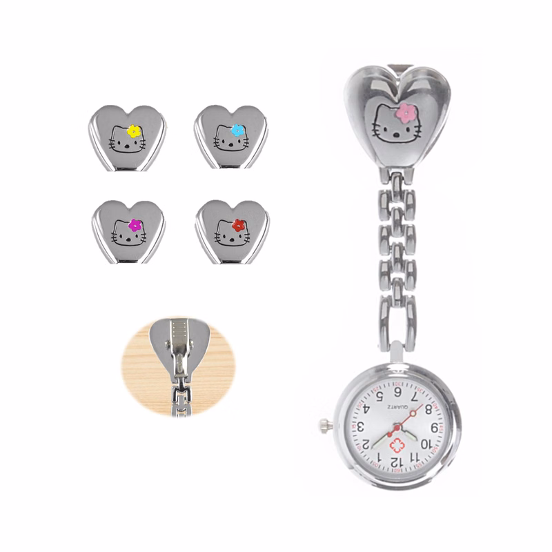 Metal Medical Clip Pocket Nurse Watch