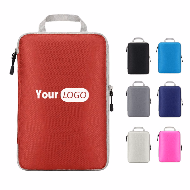 Nylon Travel Storage Bag With Compression Design