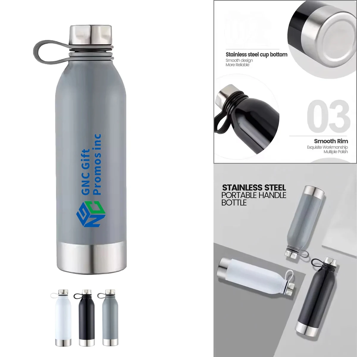 New Custom 25 Ounce Thermos Bottle, custom water bottle with logo imprint 1