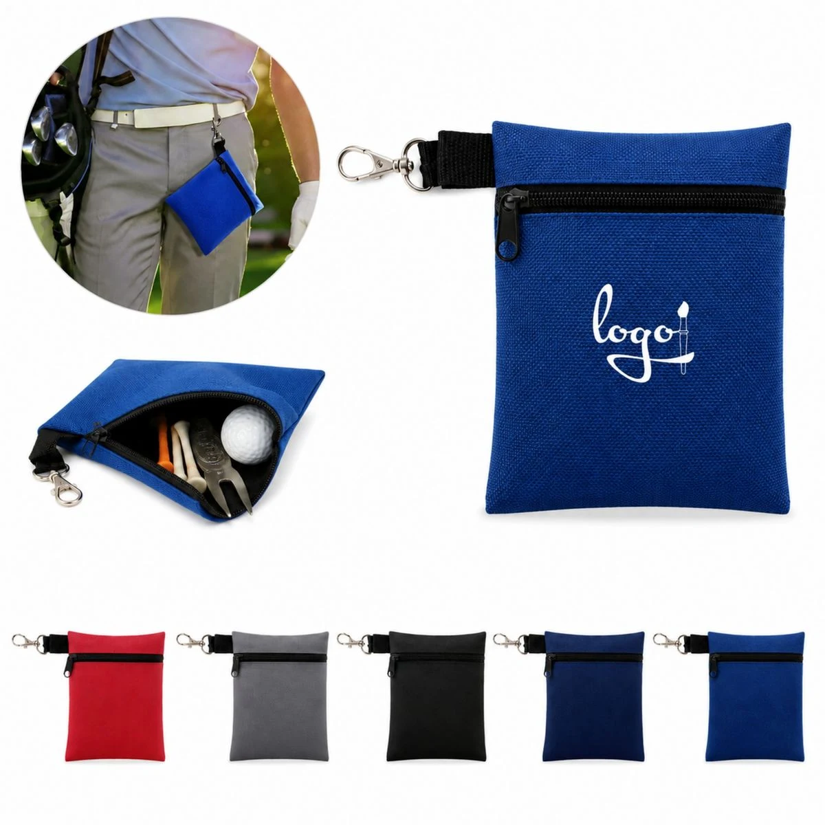 600D Oxford Golf Accessories Pouch 1