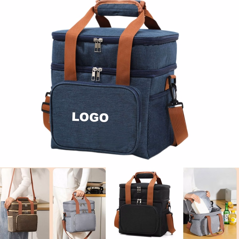 Double Layer Lunch Insulation Bag