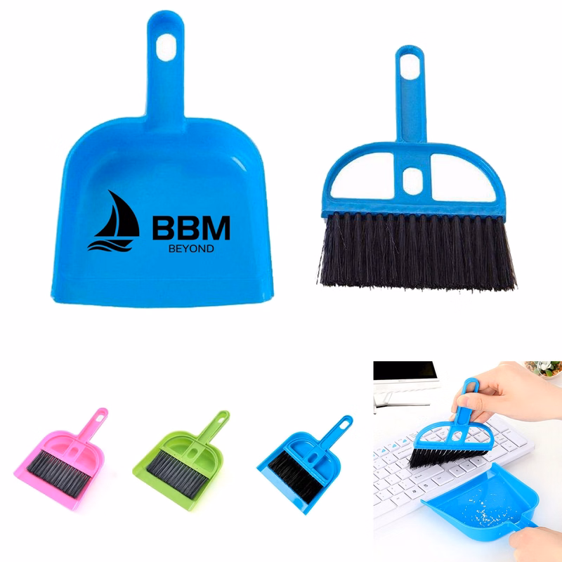 Mini Plastic Keyboard Cleaning Brush w/ Dustpan