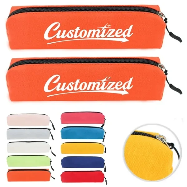 Custom Zippered Pencil Case with Wood Exterior — School and Creative Supply Storage 1