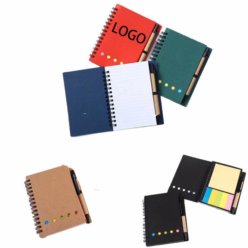 Sticky Notes Pens Spiral Notebook Writing Set