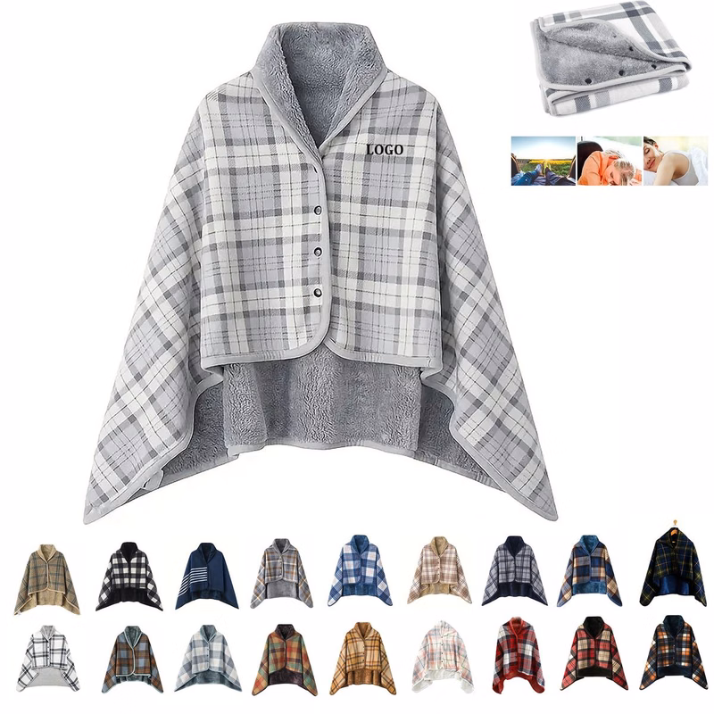 Plaid Flannel Wearable Blanket