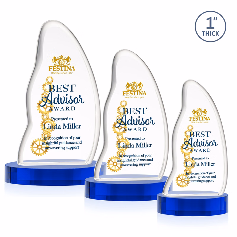 Beauford VividPrint™ Award on Base - Blue