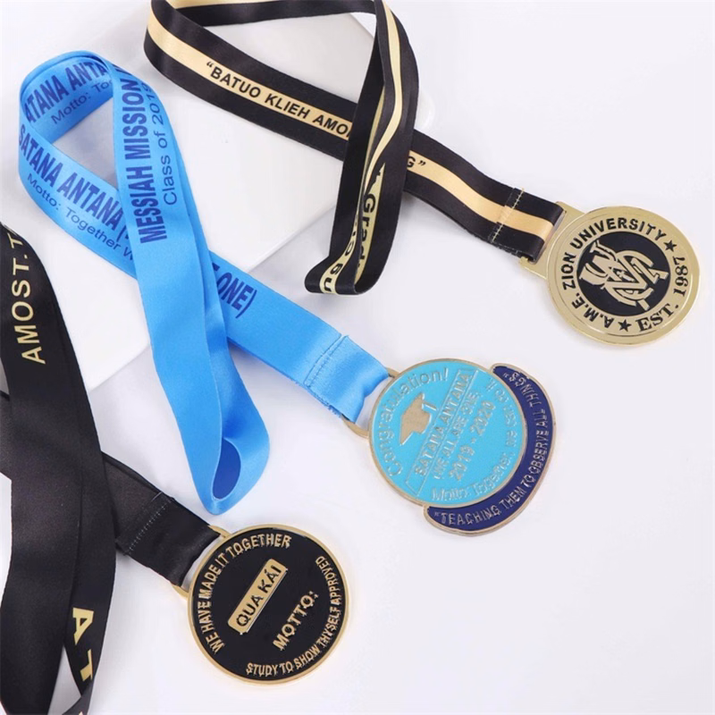 Custom 3" Medal with Sublimated Lanyard