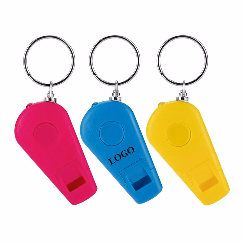 2 in 1 Whistle and LED Light Keychain