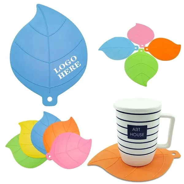 Custom Silicone Leaf-Shape Heat Mat 7.68-Inch — Premium Kitchen Safety Pad 1