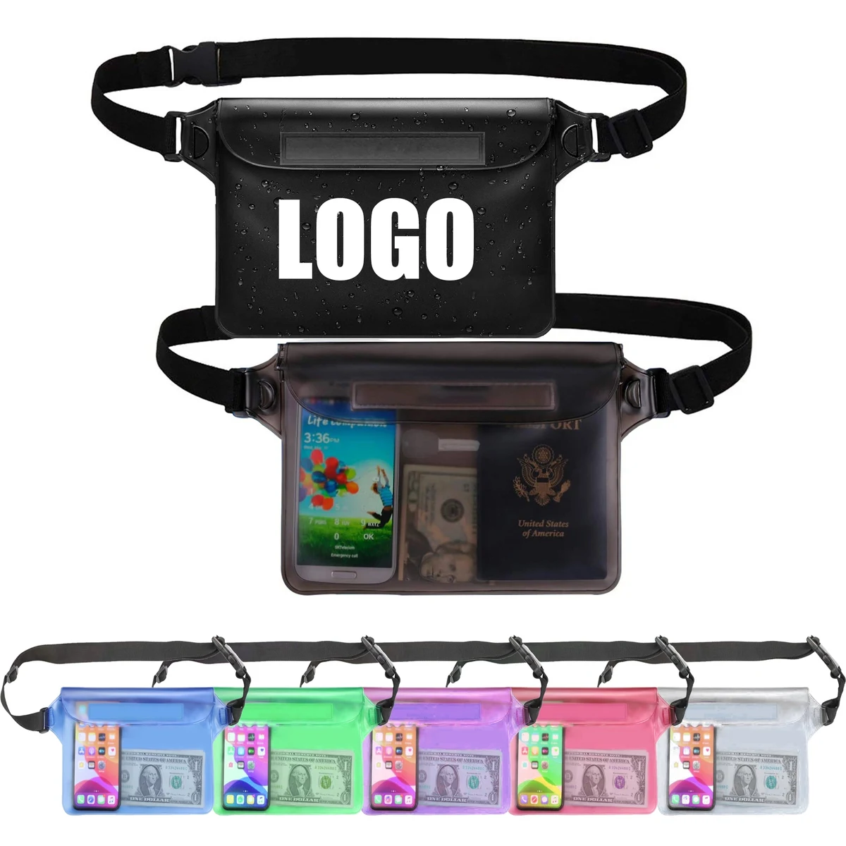 PVC Waterproof Waist Pouch Bag 1