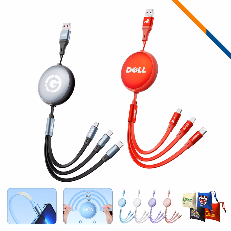 VoltLine 3in1 15W Fast Charging Data Transfer Cable
