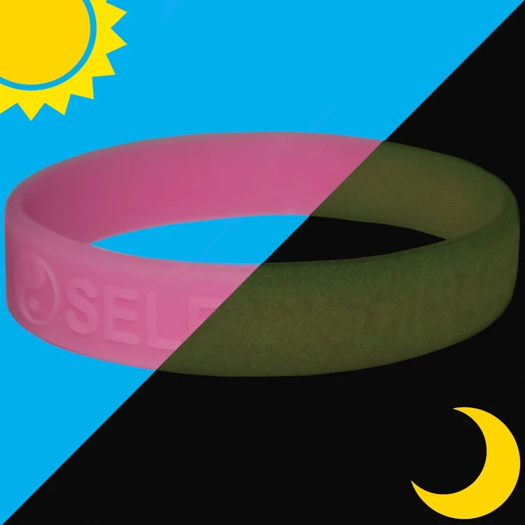 Embossed GLOW Wristband 1