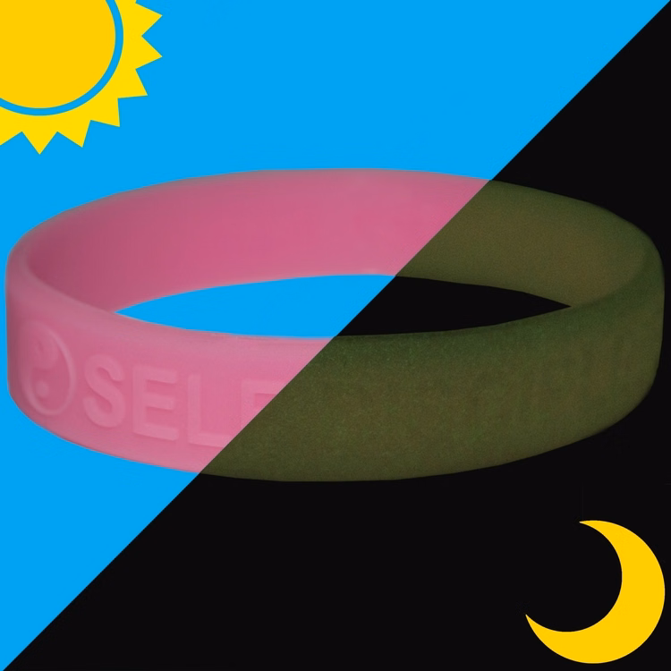 Embossed GLOW Wristband