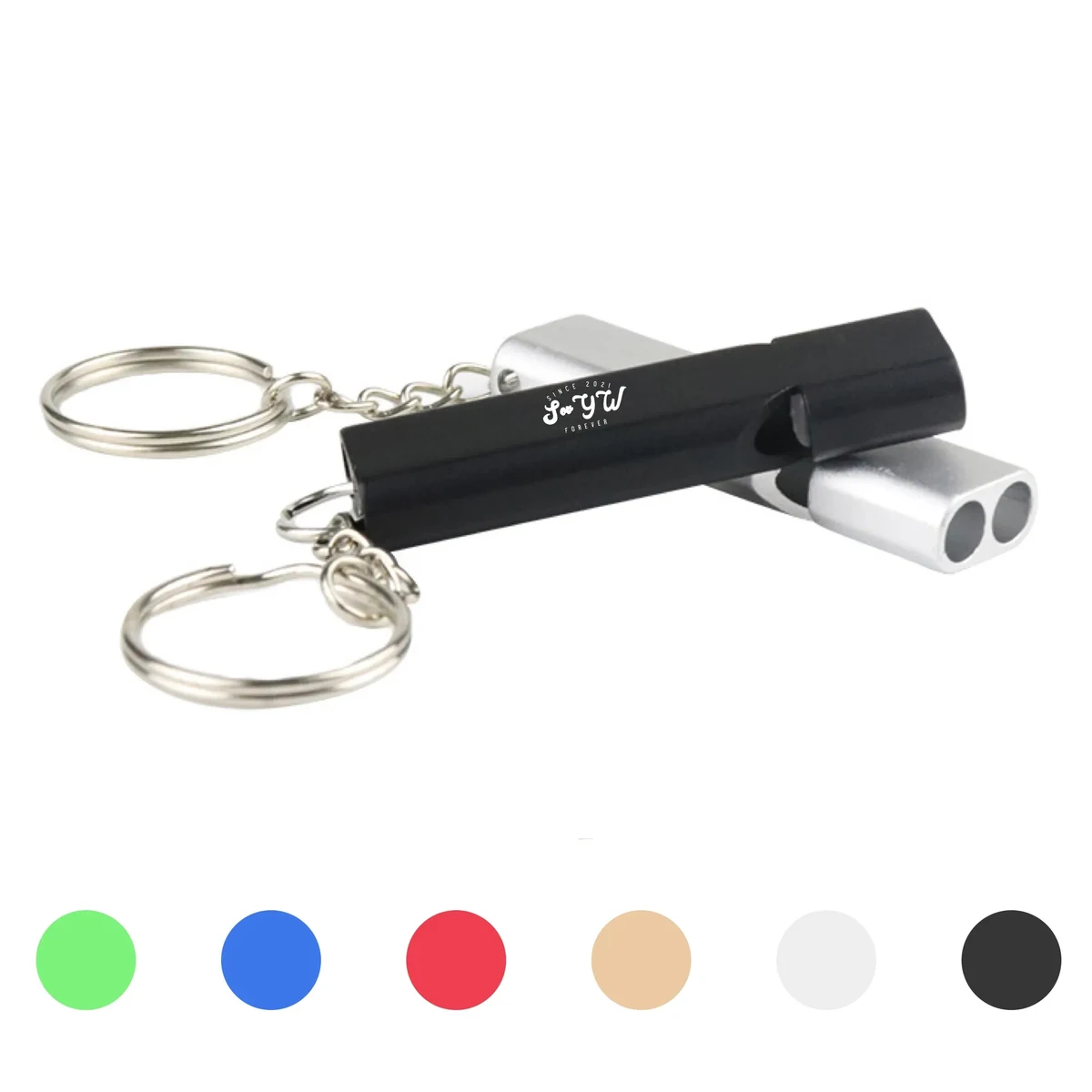 Aluminum Survival Whistle with Keychain 1
