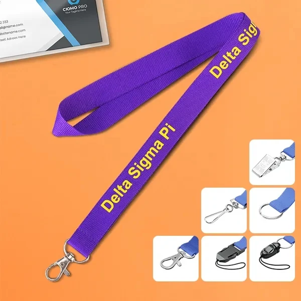 1" Imprinted Polyester Lanyard 1