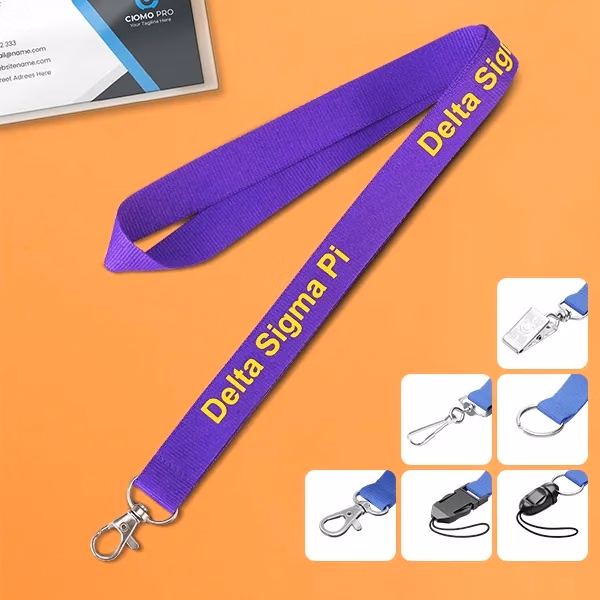 1/2" Imprinted Polyester Lanyard