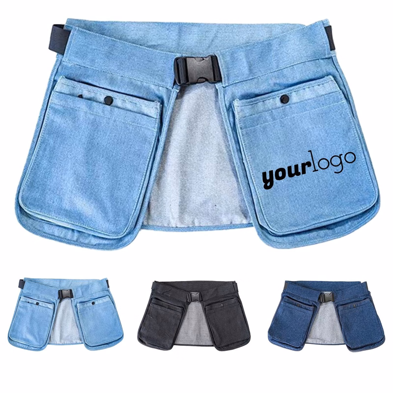 Large Denim Waist Bag