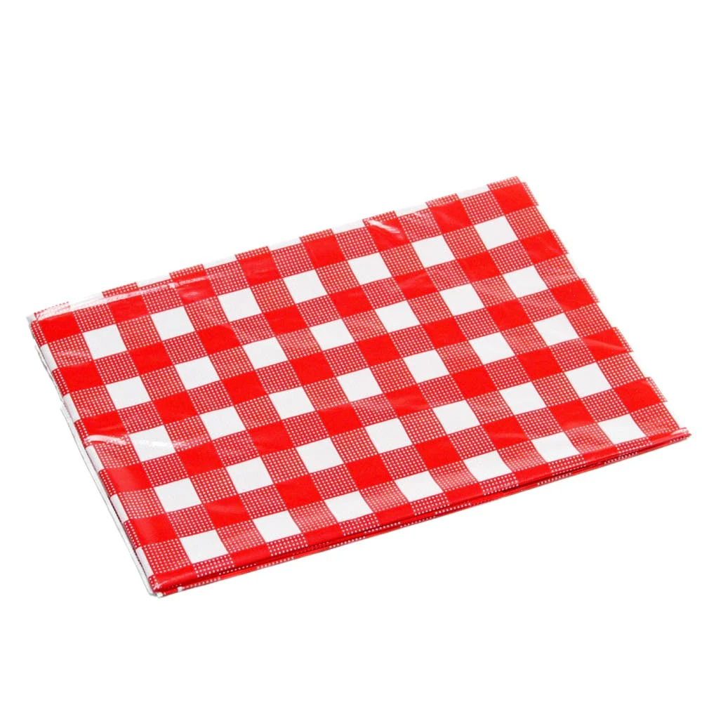 Checkered Tablecloths - Red/White 52" x 108" 1