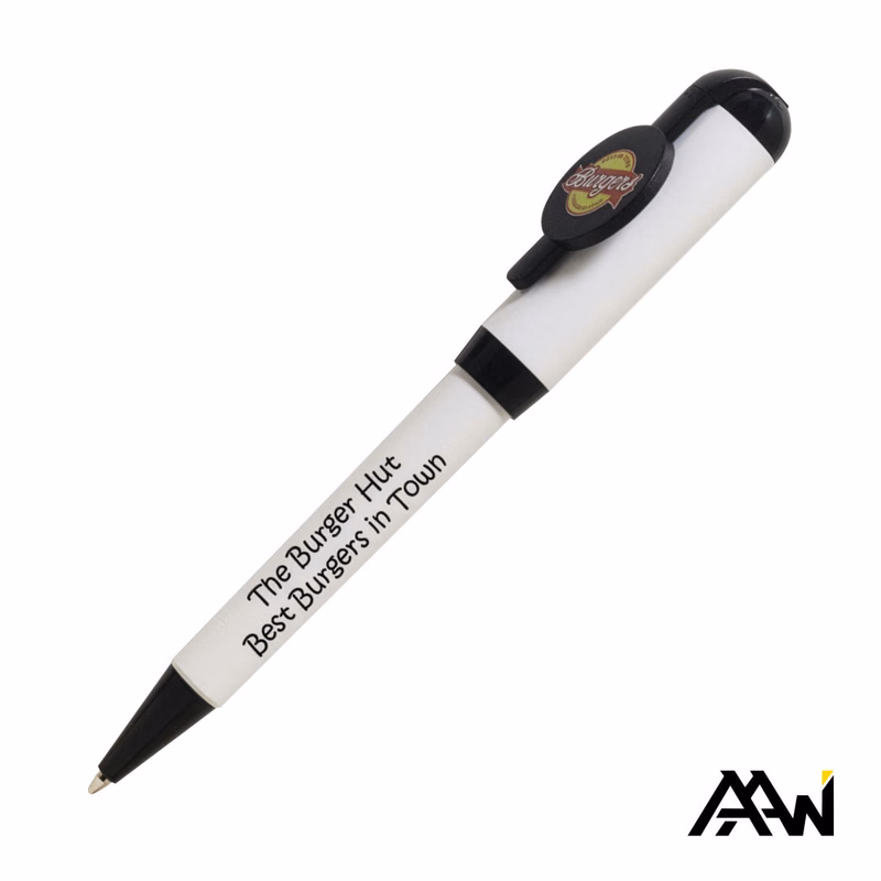 Jumbo VividPrint™ Billboard Twist White Pen - Colored Accent