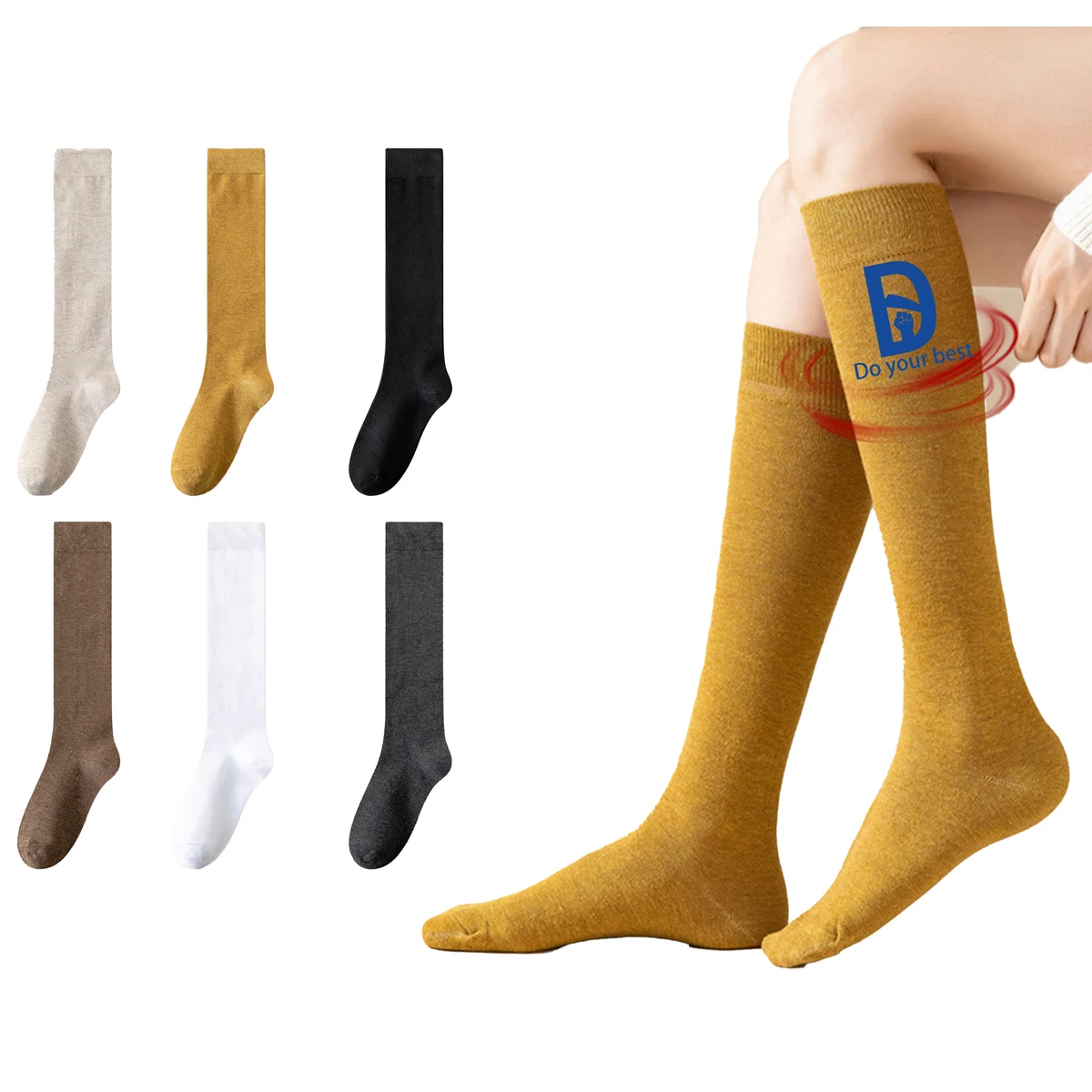 Warm Knee High Socks MOQ 20 1