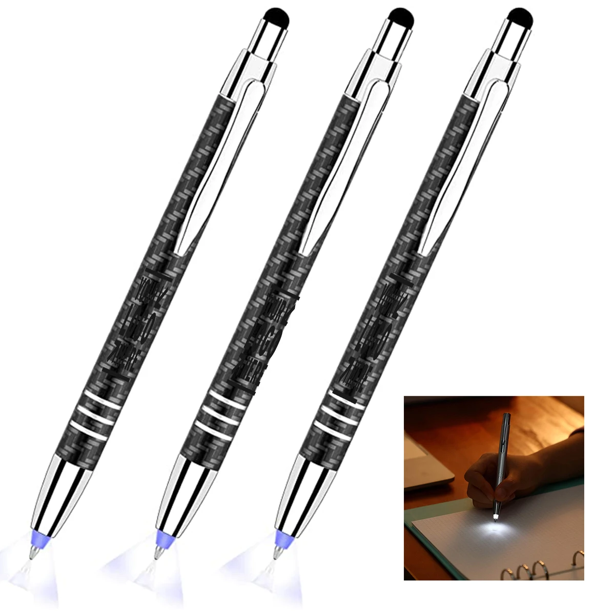 Stylus 3 in 1 Lighted Tip Pen 1