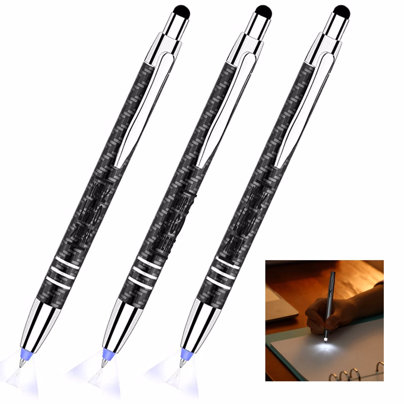 Stylus 3 in 1 Lighted Tip Pen