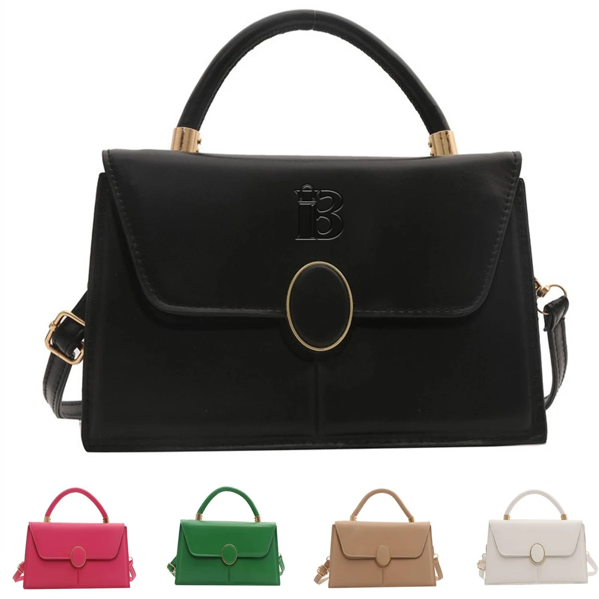 PU Leather Handheld Small Square Bag 1