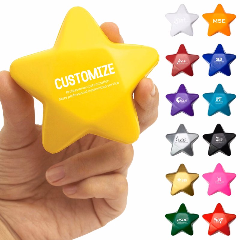 PU Star Stress Relief Toy Ball