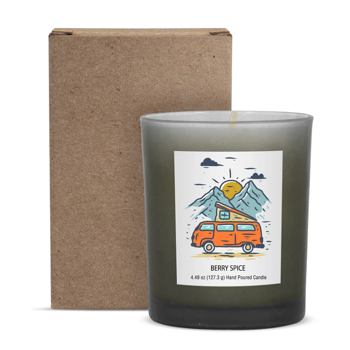 6 oz. Alora Frosted Candle 1