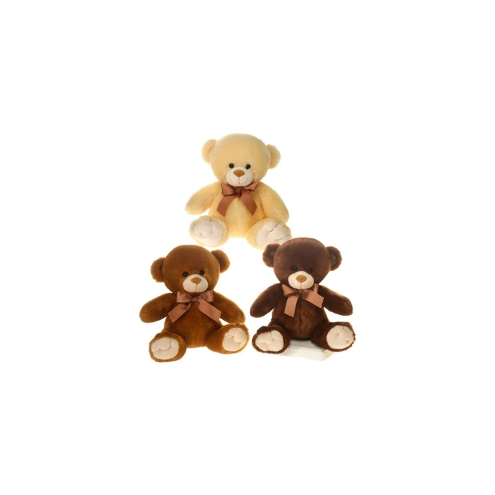 Bear with Bowtie Plush Toys - Assorted Colors 9.5" 1