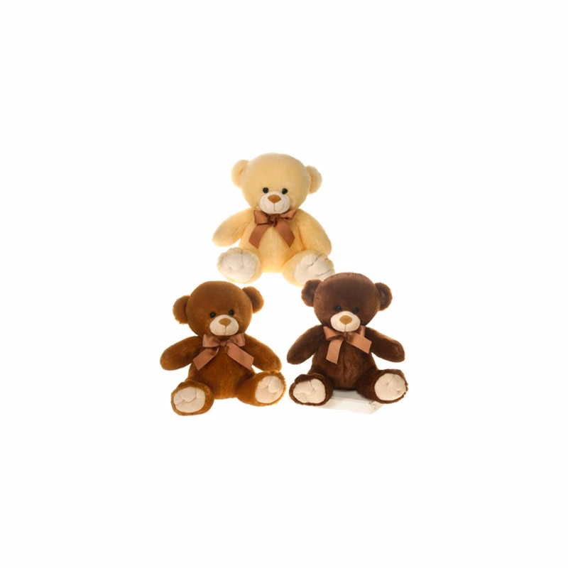 Bear with Bowtie Plush Toys - Assorted Colors 9.5"