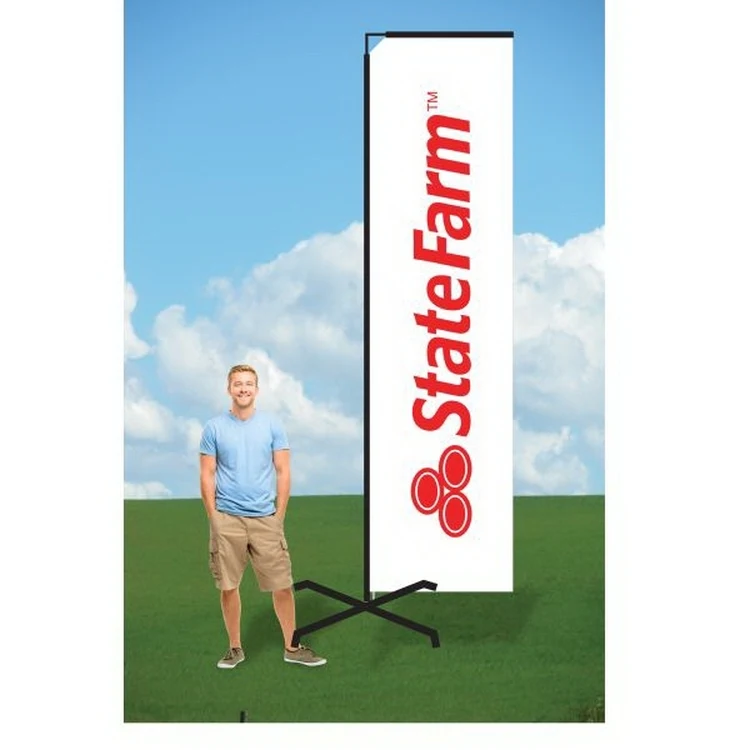 9ft Wind Flag with X Stand-Double 1