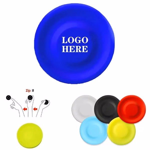 Custom Mini Silicone Flying Disk with Raised Edges — 2.56 Outdoor Game Disc